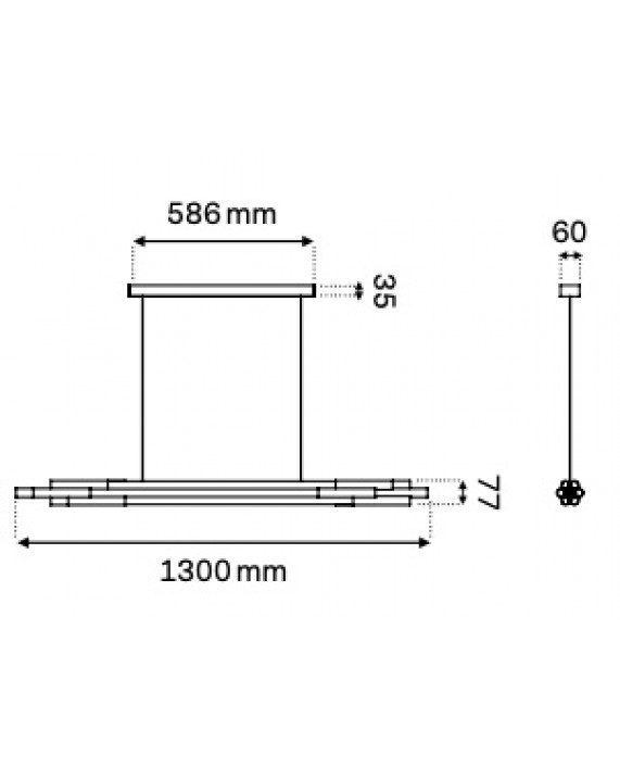 DCW éditions Org Horizontal Pendant Lamp